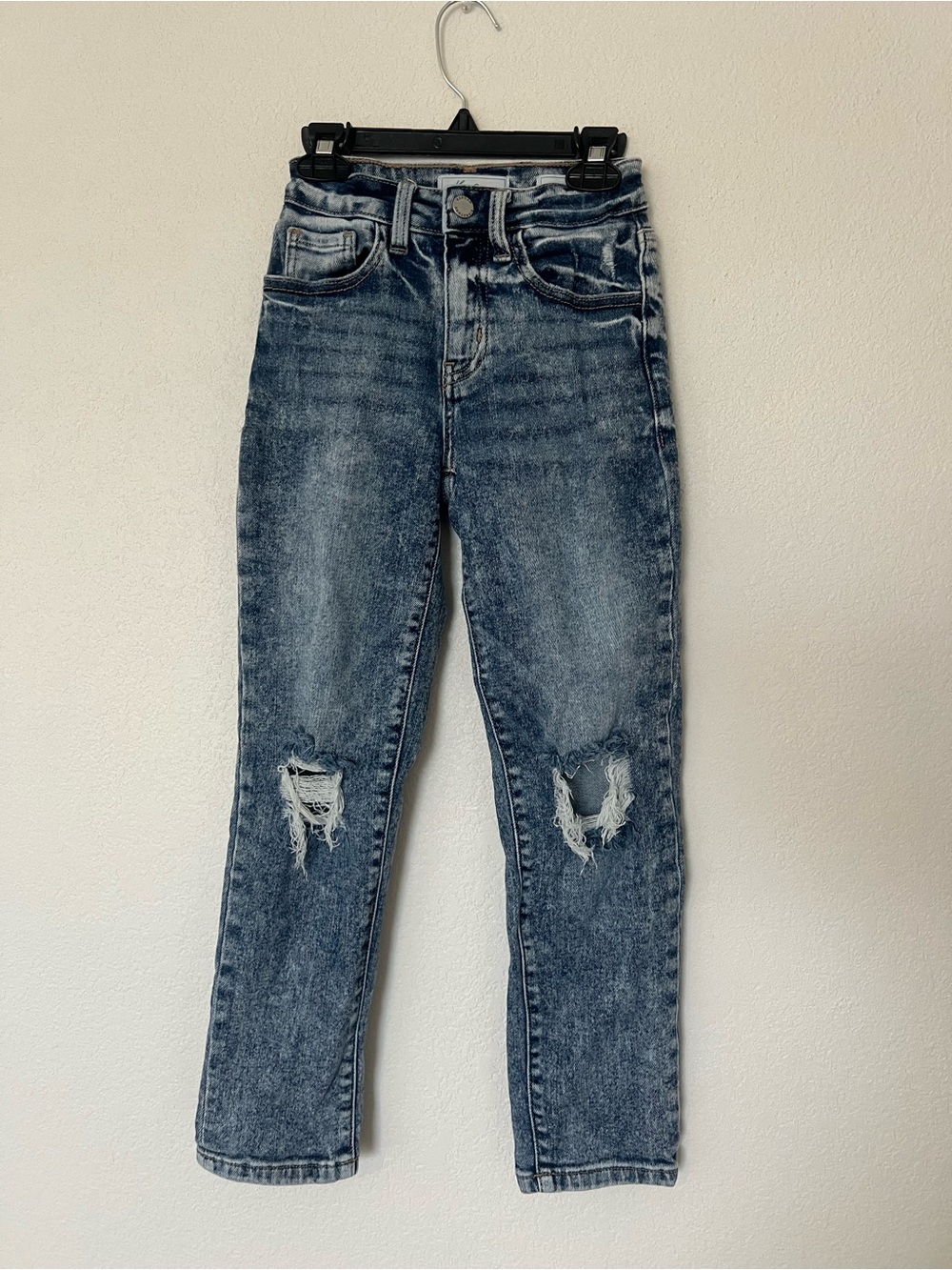 KanCan High-Rise Distressed Jeans - Washed Blue